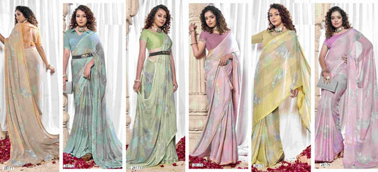 Tithi Vallabhi Prints Georgette Sarees Exporter Gujarat