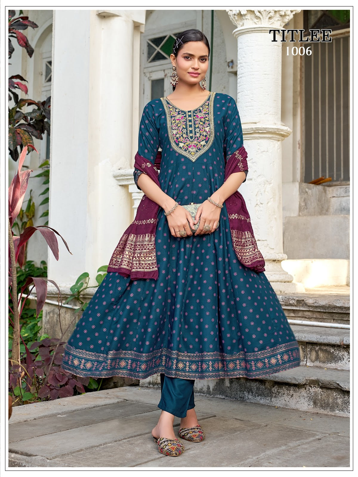 Titlee Banwery Rayon 14Kg Readymade Anarkali Suits Manufacturer