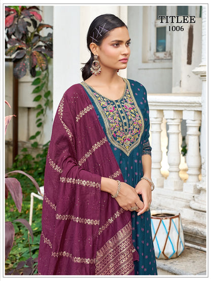 Titlee Banwery Rayon 14Kg Readymade Anarkali Suits Manufacturer