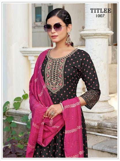Titlee Banwery Rayon 14Kg Readymade Anarkali Suits Manufacturer