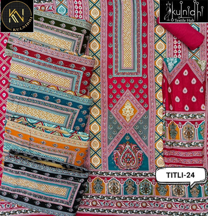 Titli 190226 Kulnidhi Viscose Reyon Salwar Suits Wholesaler Ahmedabad