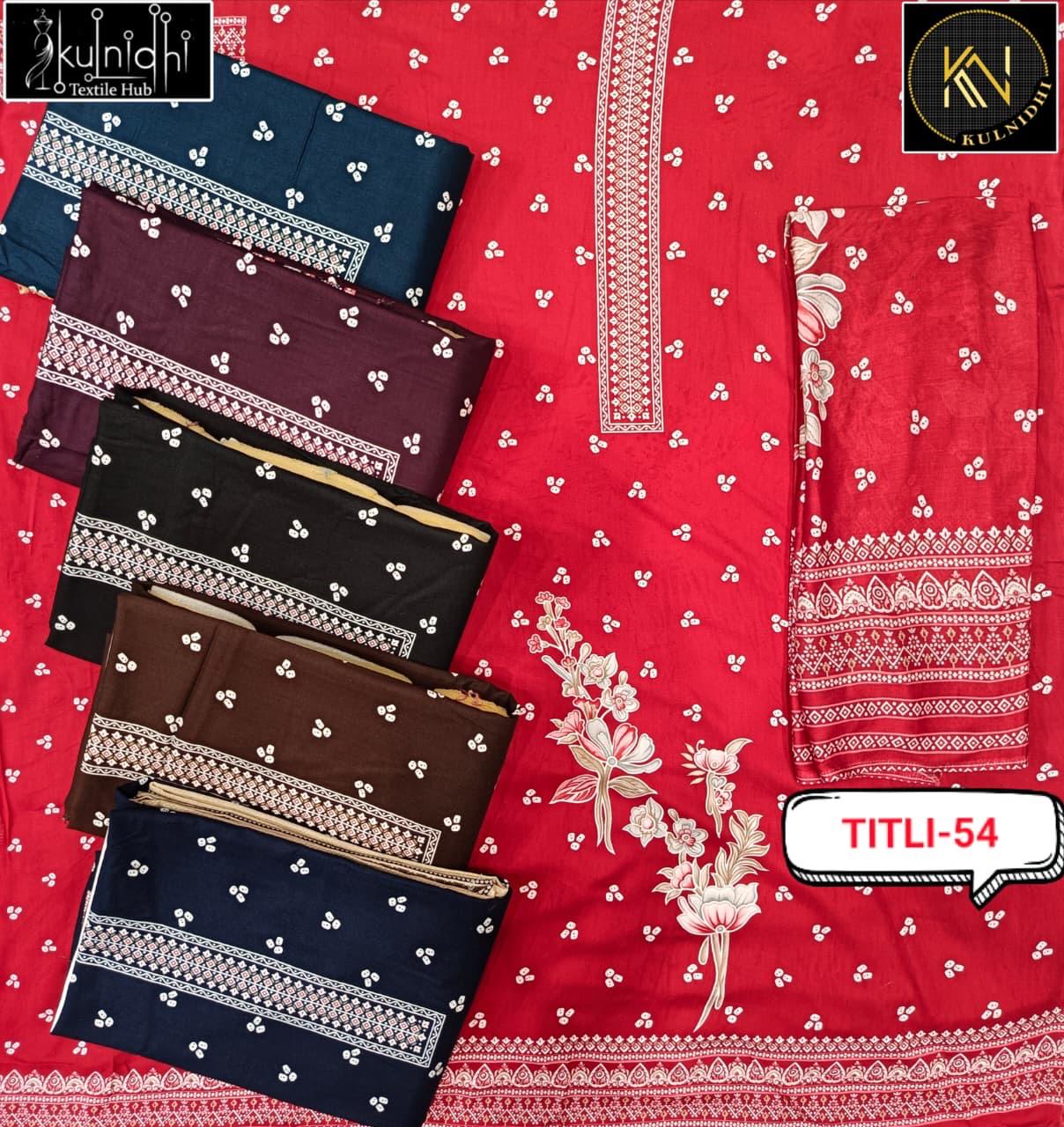 Titli 190226 Kulnidhi Viscose Reyon Salwar Suits Wholesaler Ahmedabad