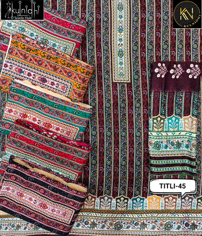 Titli Kulnidhi Viscose Reyon Salwar Suits Wholesale