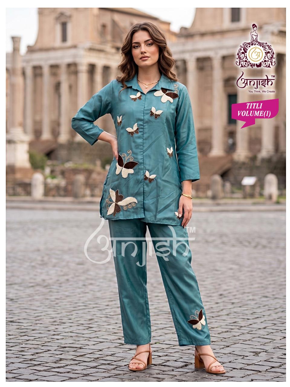 Titli Vol 1 Anjish Roman Co Ord Set Supplier Gujarat