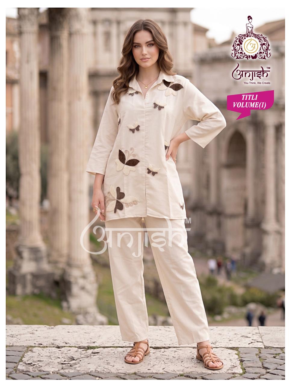 Titli Vol 1 Anjish Roman Co Ord Set Supplier Gujarat
