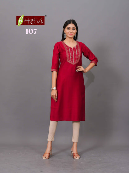 Titly Hetvi Straight Cut Kurtis Manufacturer