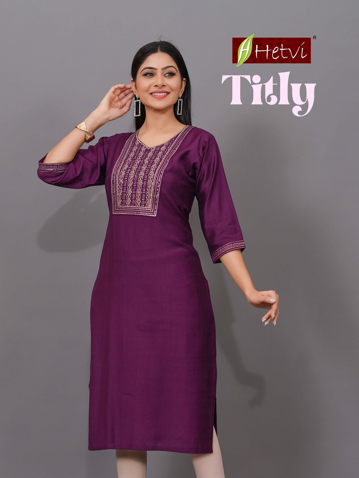 Titly Hetvi Straight Cut Kurtis Manufacturer