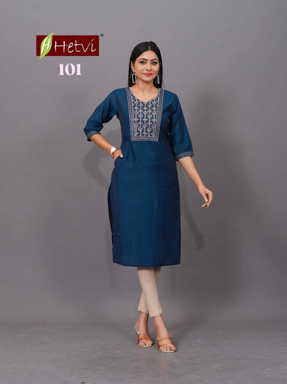 Titly Hetvi Straight Cut Kurtis Manufacturer