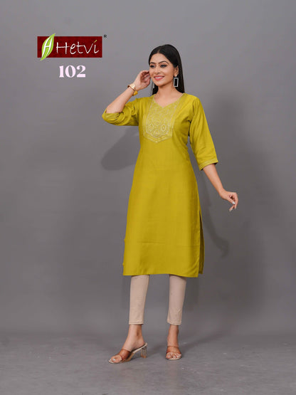 Titly Hetvi Straight Cut Kurtis Manufacturer