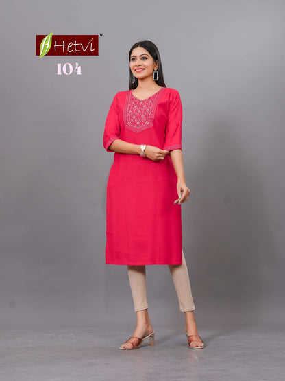 Titly Hetvi Straight Cut Kurtis Manufacturer