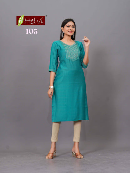 Titly Hetvi Straight Cut Kurtis Manufacturer