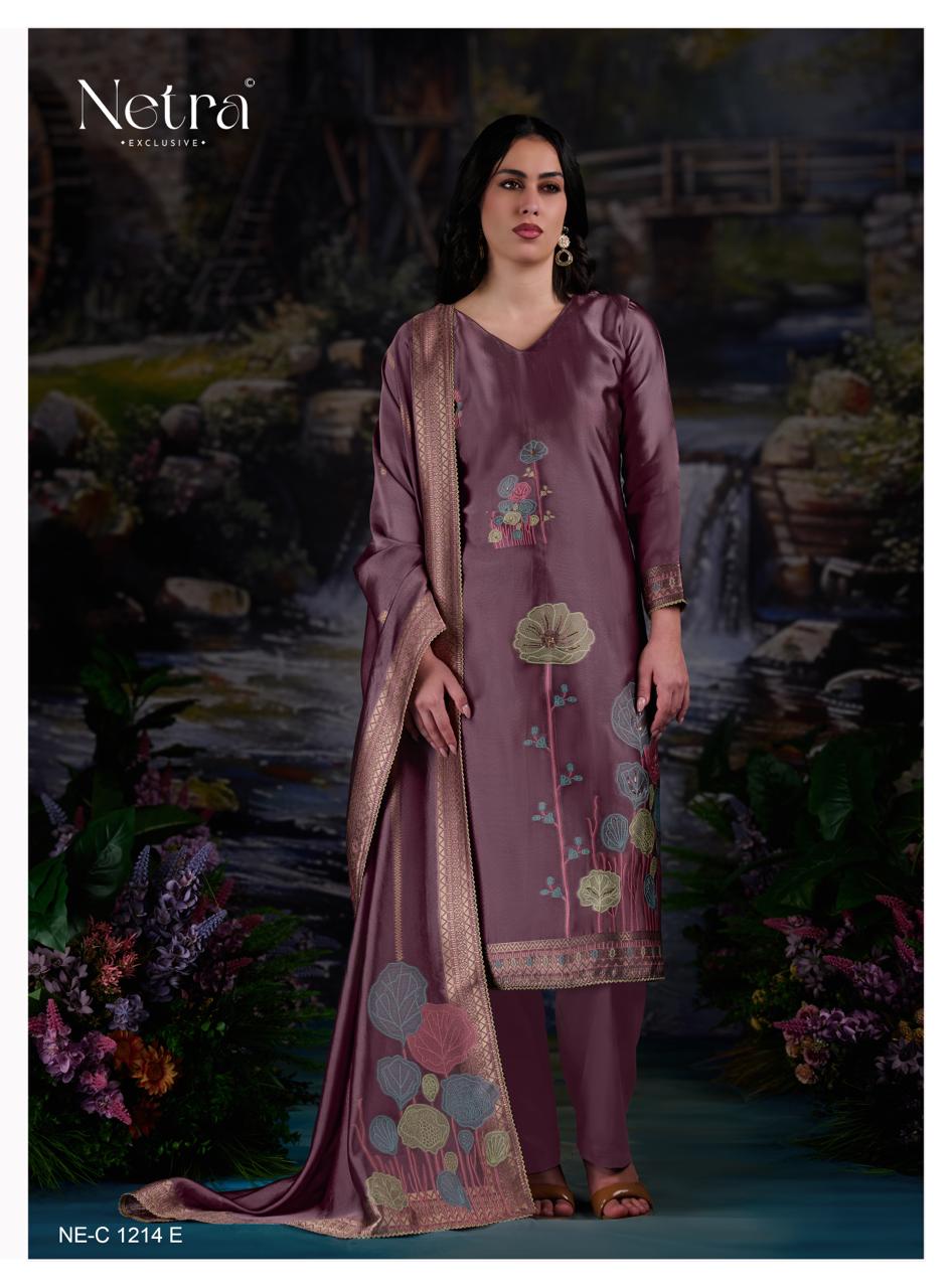 Tivona Netra Woven Silk Pant Style Suits Wholesale