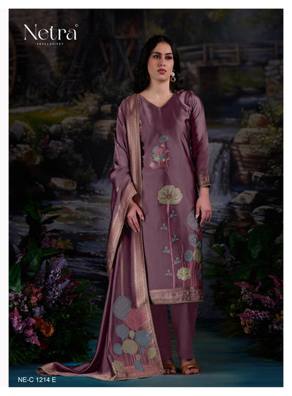 Tivona Netra Woven Silk Pant Style Suits Wholesale