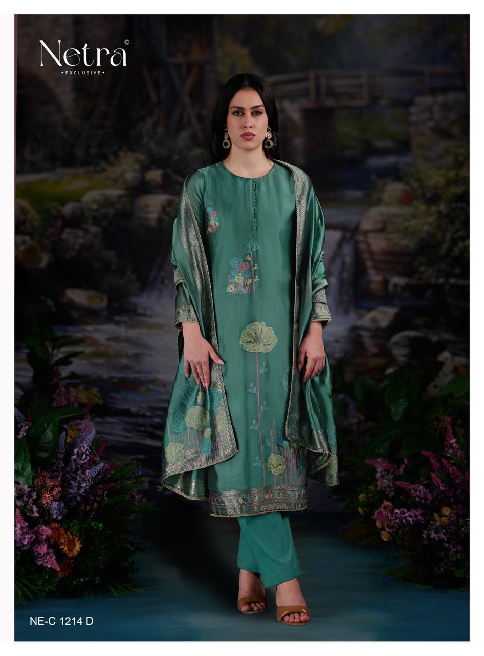 Tivona Netra Woven Silk Pant Style Suits Wholesale