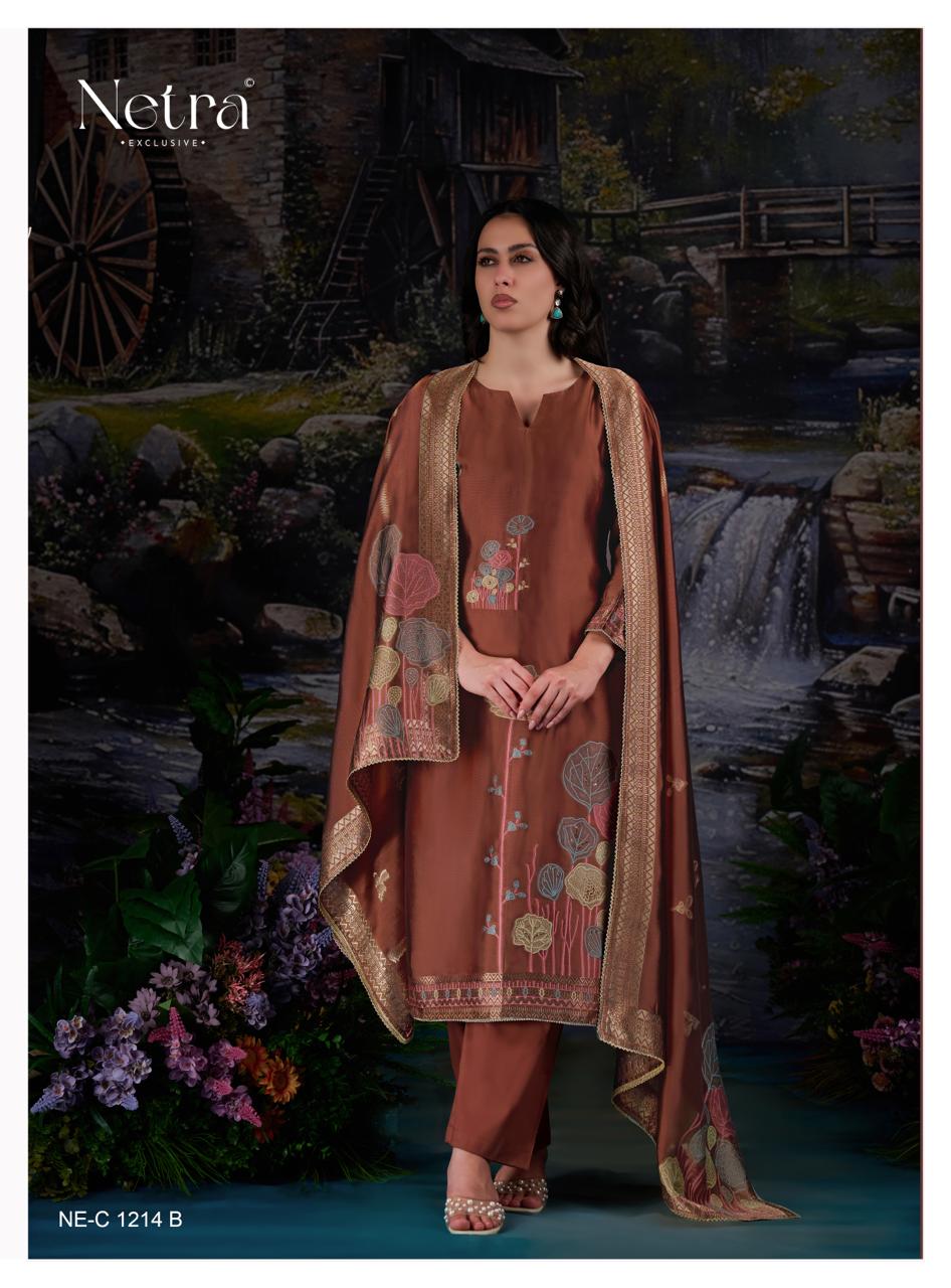Tivona Netra Woven Silk Pant Style Suits Wholesale