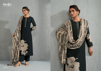 Tivra Omtex Silk Chanderi Pant Style Suits Exporter Ahmedabad