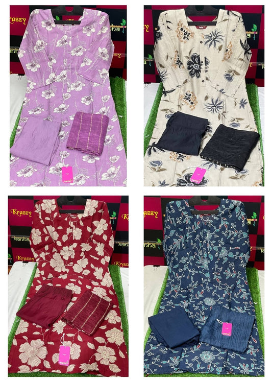 Tiya 151225 Kanha Berlin Readymade Pant Style Suits Manufacturer Gujarat