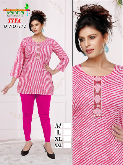 Tiya Kanha Heavy Reyon Short Kurtis Wholesaler India