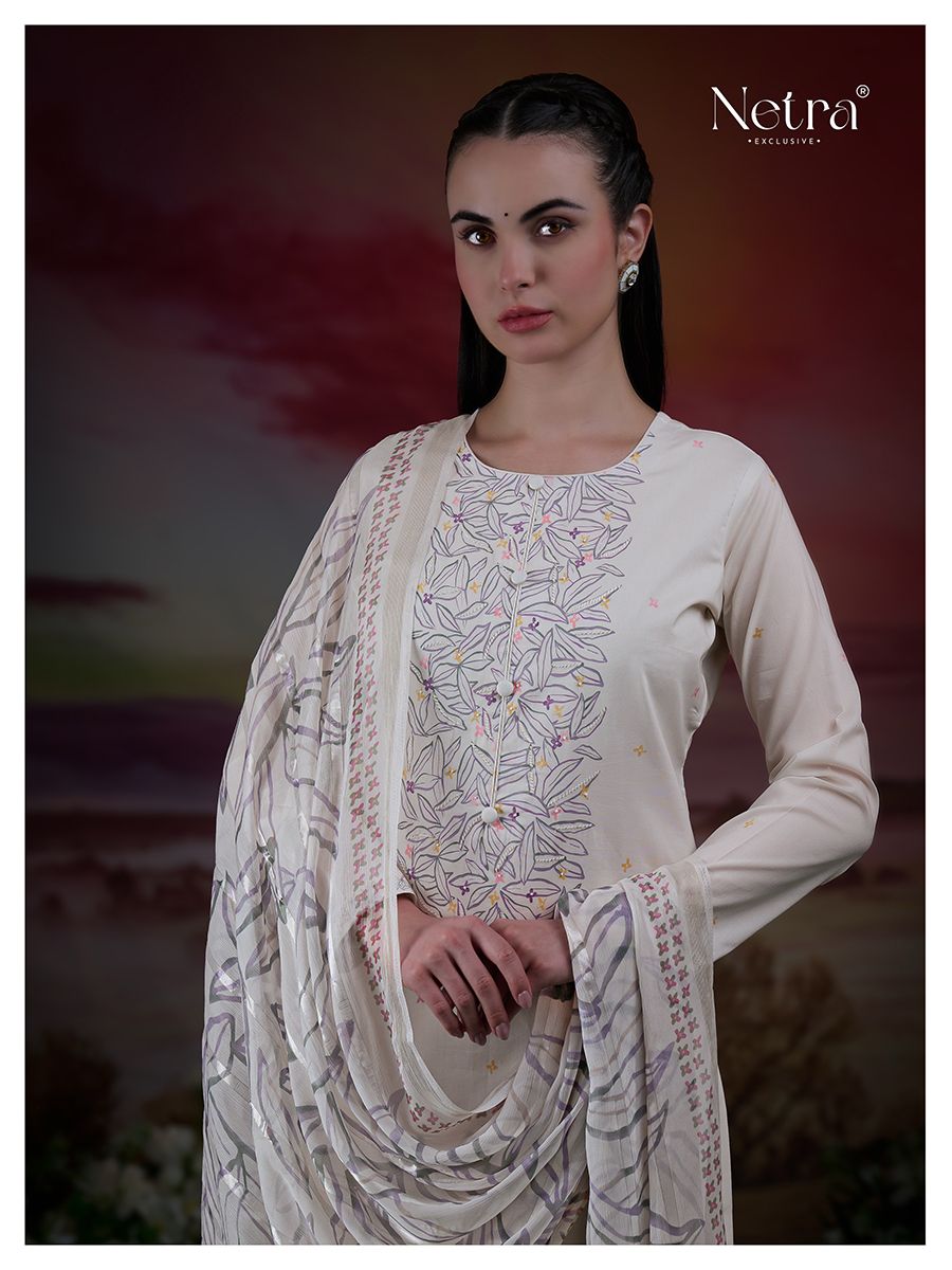 Tiya Netra Pure Linen Pant Style Suits Wholesaler