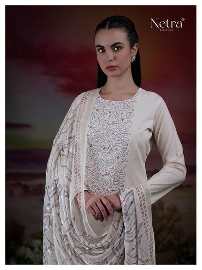 Tiya Netra Pure Linen Pant Style Suits Wholesaler