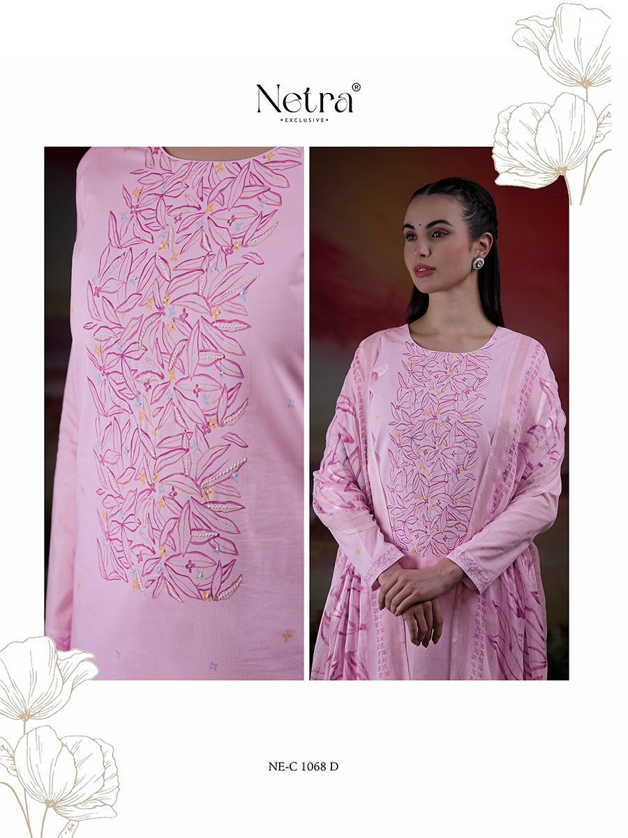 Tiya Netra Pure Linen Pant Style Suits Wholesaler
