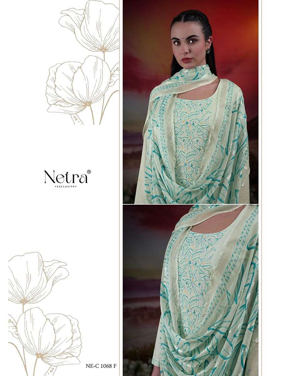 Tiya Netra Pure Linen Pant Style Suits Wholesaler