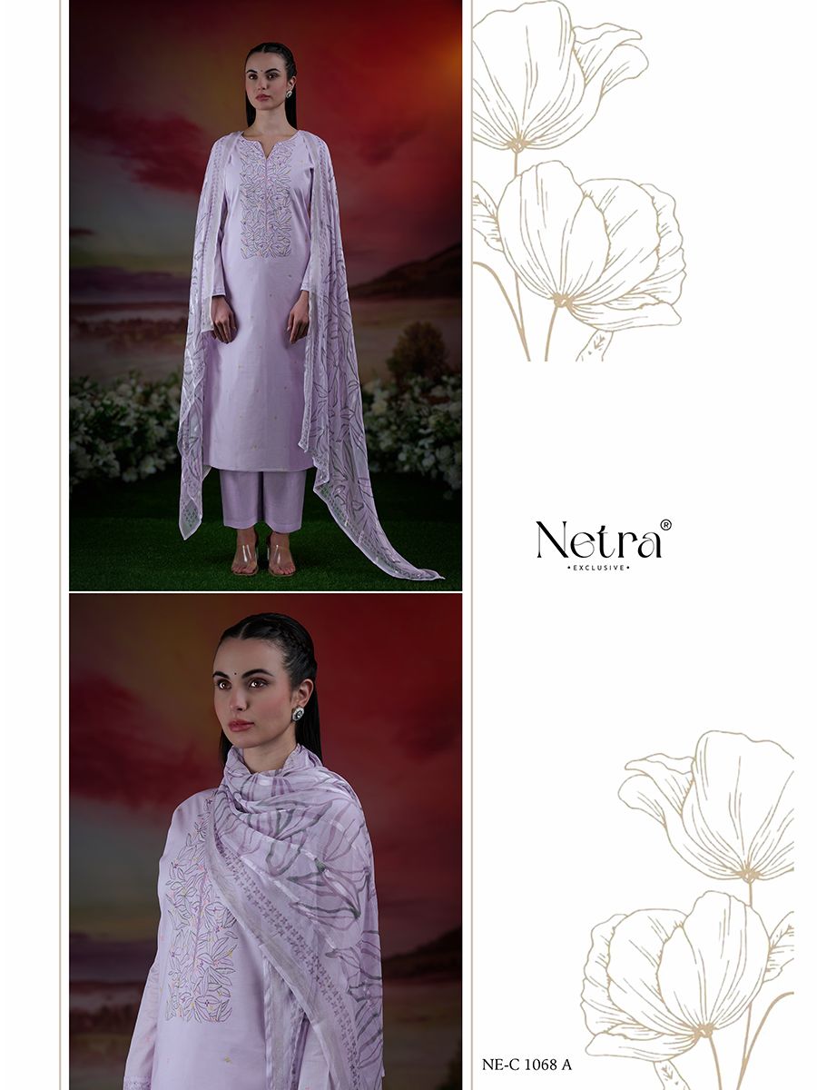 Tiya Netra Pure Linen Pant Style Suits Wholesaler