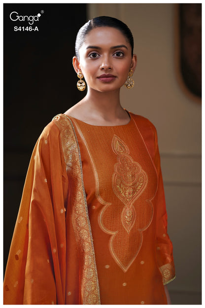 Tiyah 4146 Ganga Premium Viscose Plazzo Style Suits Manufacturer India