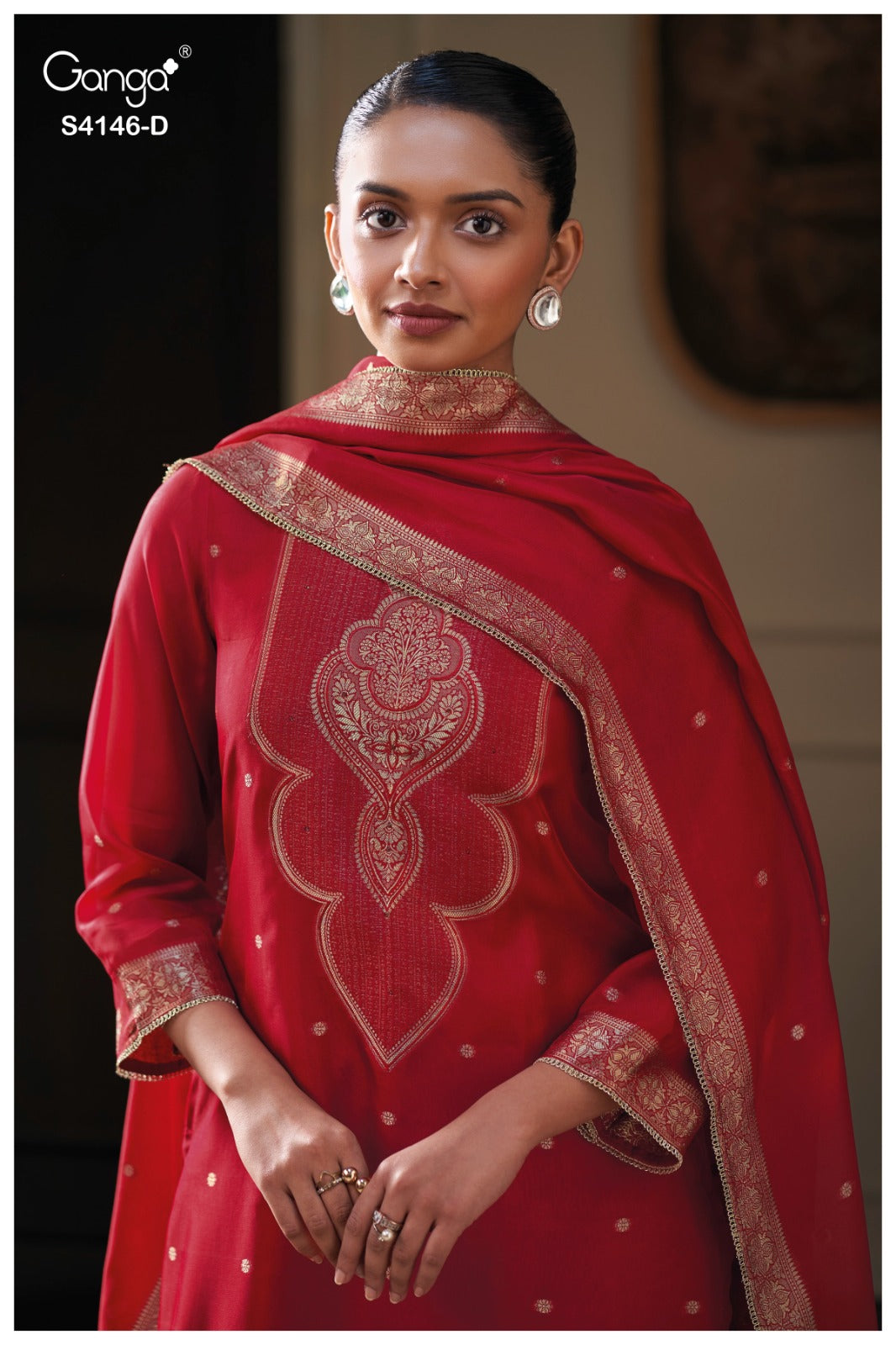 Tiyah 4146 Ganga Premium Viscose Plazzo Style Suits Manufacturer India
