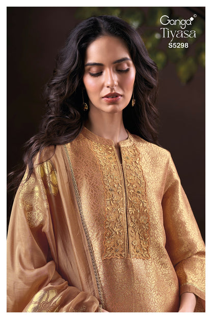 Tiyasa S5298 Ganga Giraffe Silk Pant Style Suits Wholesale Price