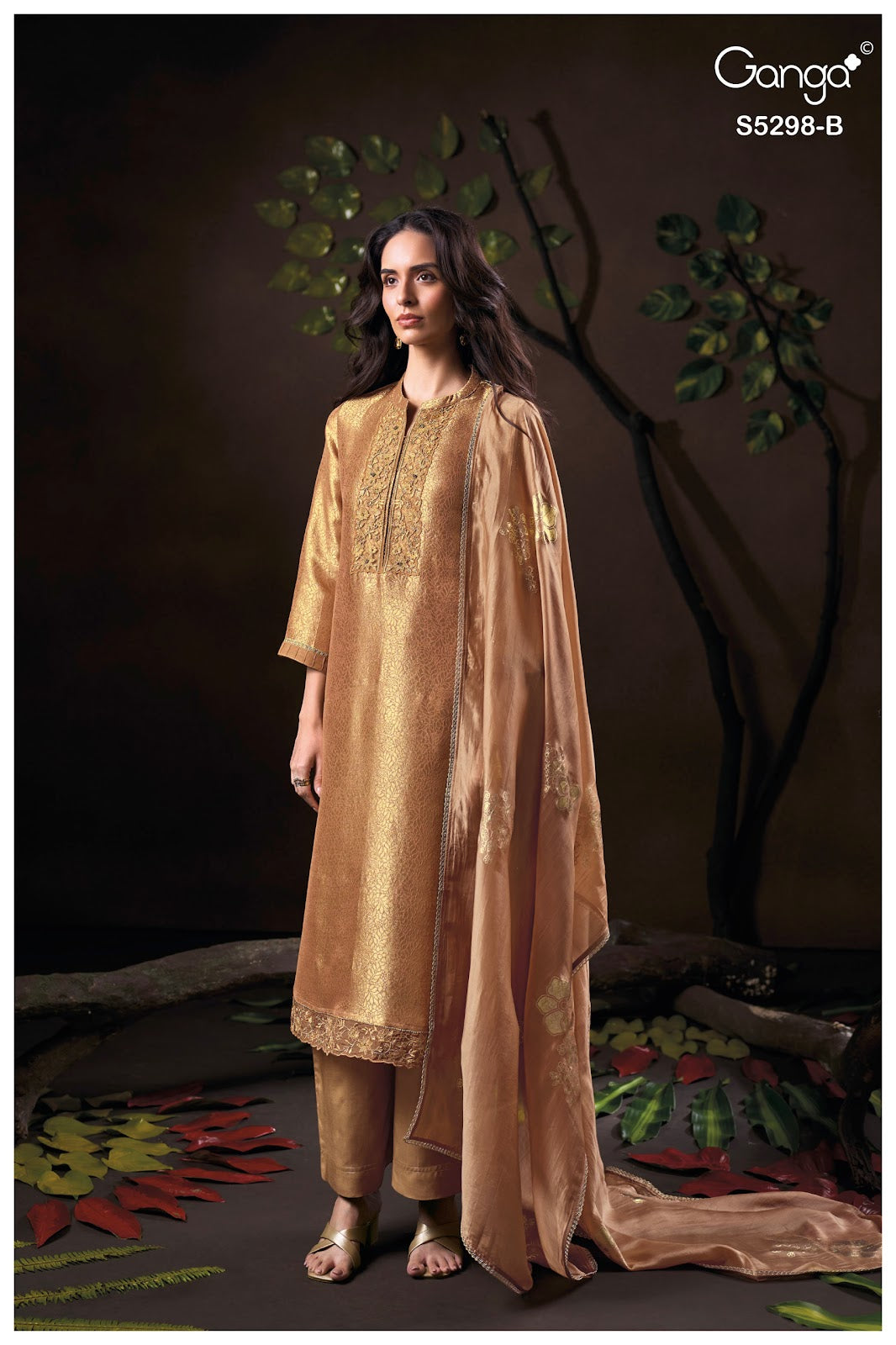 Tiyasa S5298 Ganga Giraffe Silk Pant Style Suits Wholesale Price