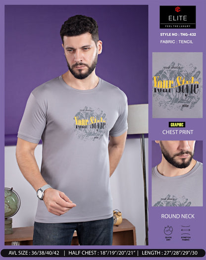Tng 432 Hd Print Elite Imported Mens Tshirts Wholesaler Gujarat