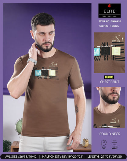 Tng 432 Hd Print Elite Imported Mens Tshirts Wholesaler Gujarat