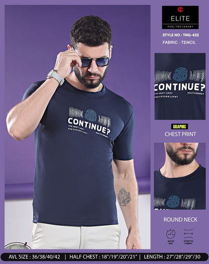 Tng 432 Hd Print Elite Imported Mens Tshirts Wholesaler Gujarat
