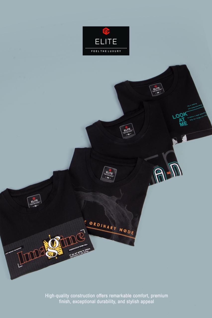 Tng 442 Only Black Elite Tencil Mens Tshirts Wholesale