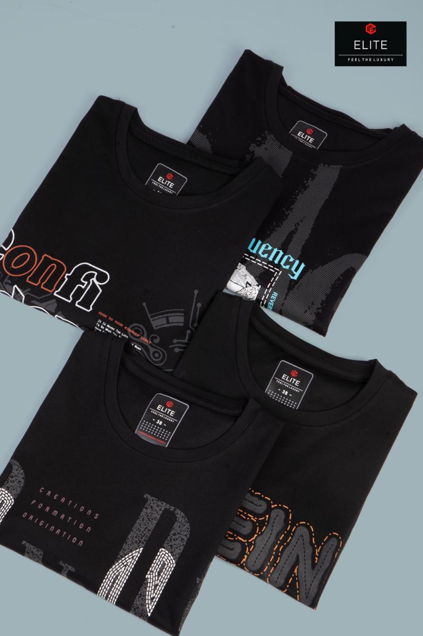 Tng 442 Only Black Elite Tencil Mens Tshirts Wholesale