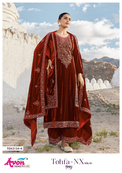 Tofha Nx Vol 1 Avon Trendz Pashmina Suits Manufacturer Ahmedabad