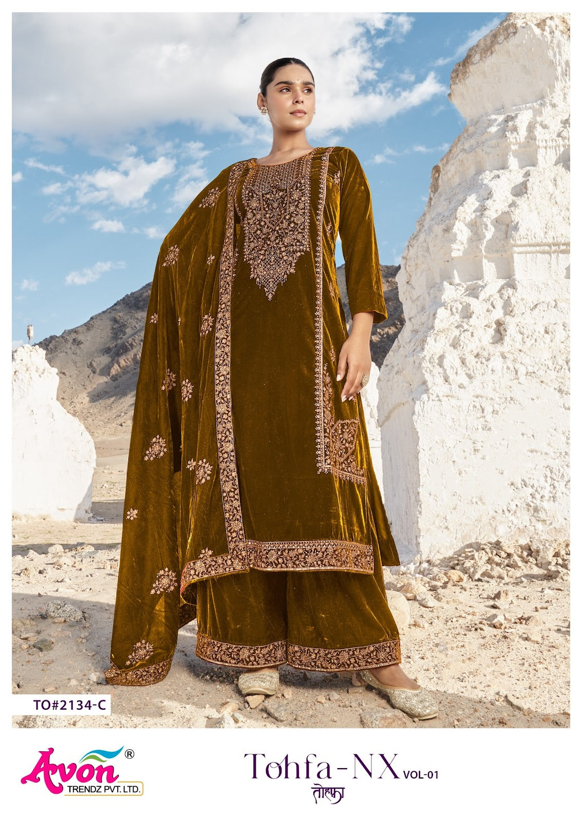 Tofha Nx Vol 1 Avon Trendz Pashmina Suits Manufacturer Ahmedabad