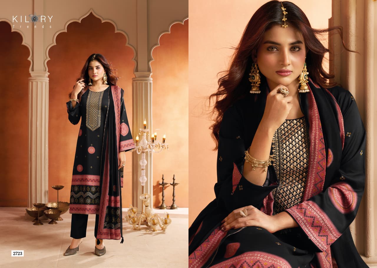 Tohfa Kilory Gaji Silk Pant Style Suits Wholesaler Gujarat