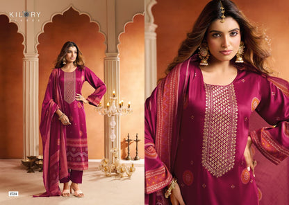 Tohfa Kilory Gaji Silk Pant Style Suits Wholesaler Gujarat