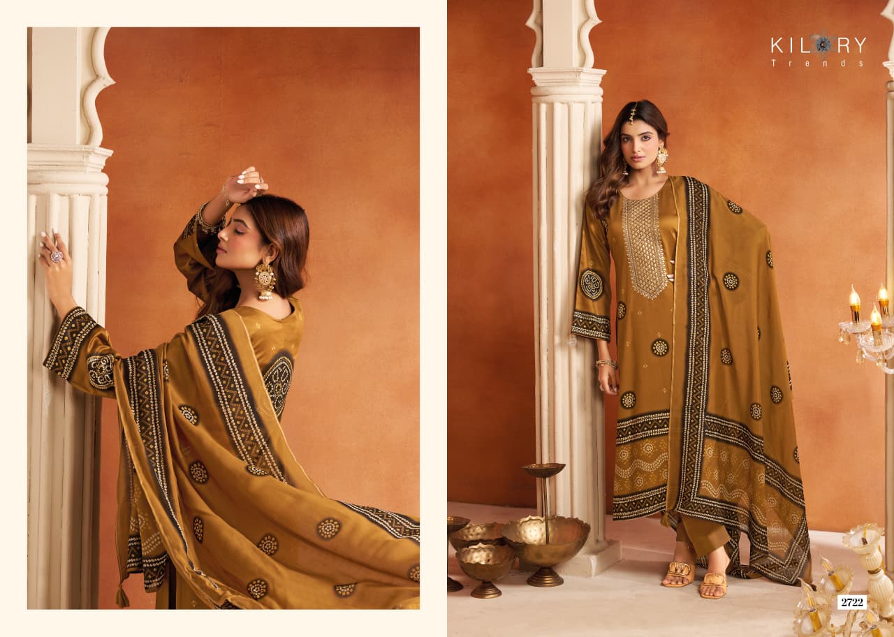Tohfa Kilory Gaji Silk Pant Style Suits Wholesaler Gujarat