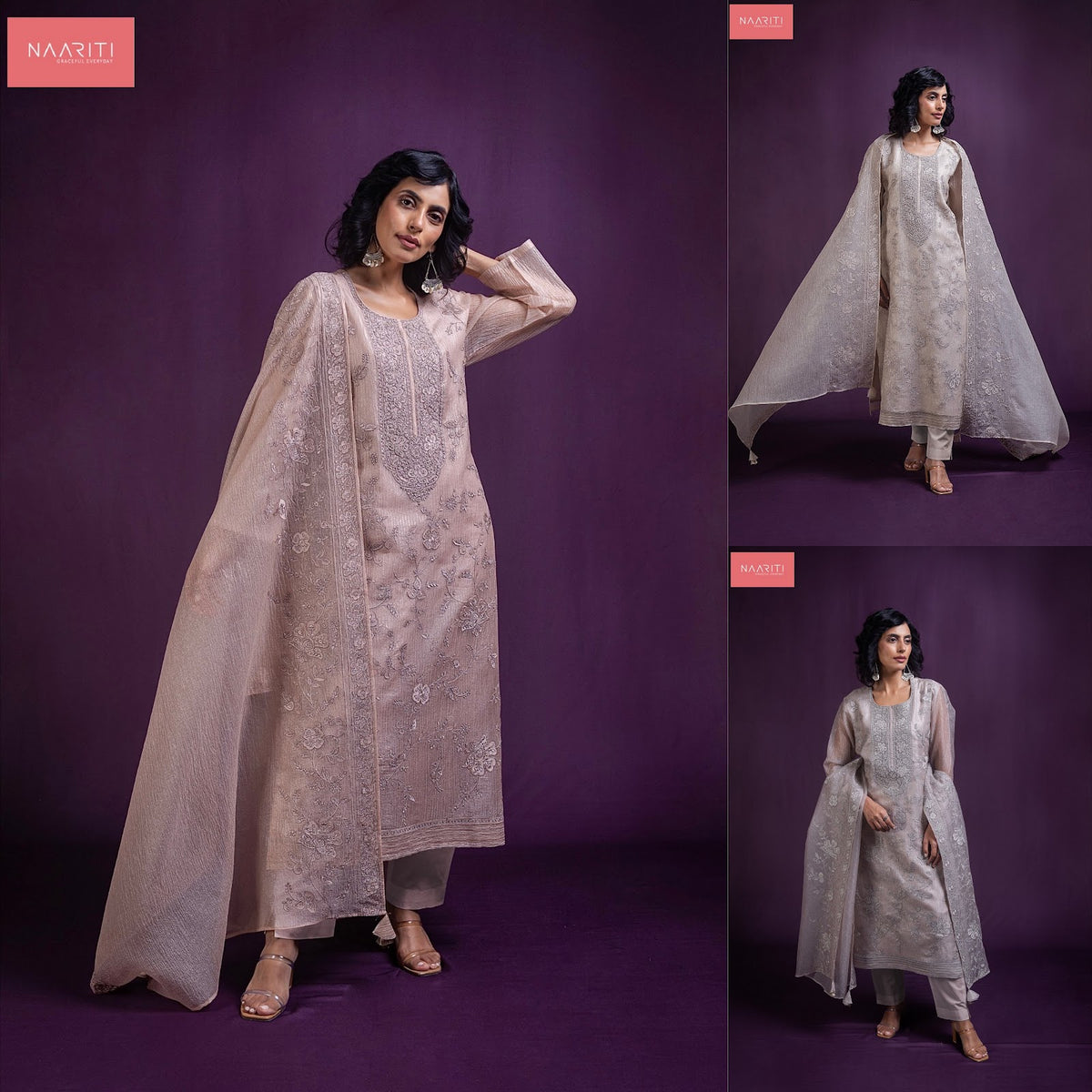 Tokhi 169 Naariti Tissue Pant Style Suits Wholesale Price