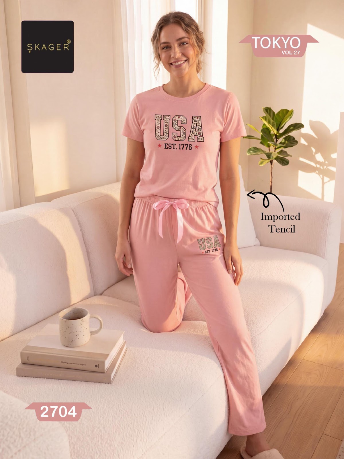 Tokyo Vol 27 Skager Tencil Pyjama Night Suits Wholesale Price