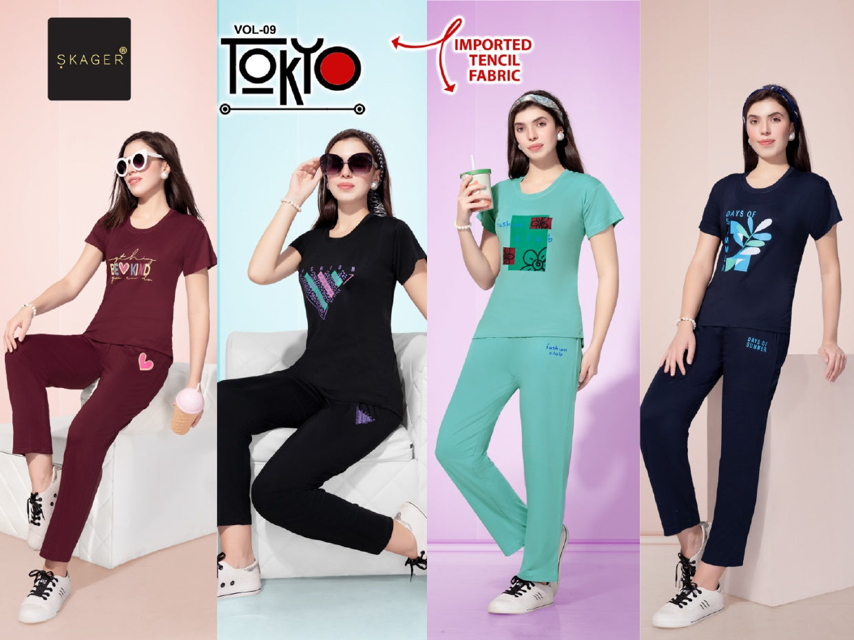 Tokyo Vol 9 Skager Imported Pyjama Night Suits Wholesaler Ahmedabad