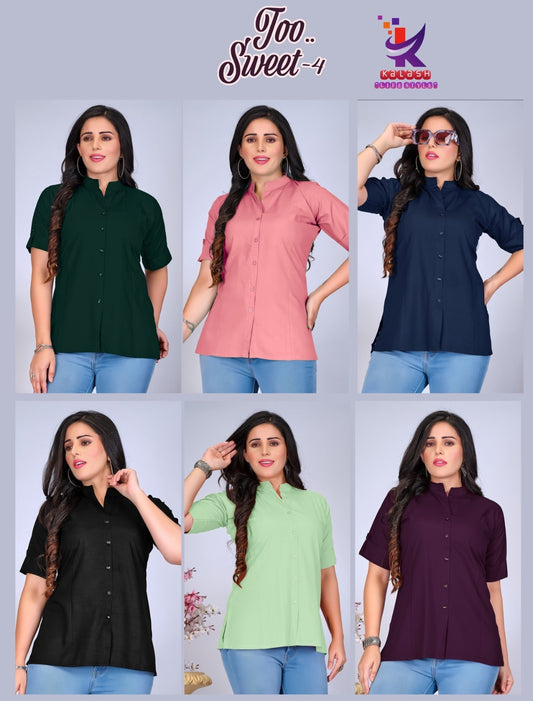 Too Sweet 4 Mlm Kalash Lifestyle Rayon 22Kg Women Shirts Supplier India