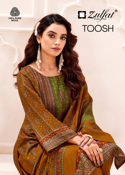 Toosh Zulfat Designer Pashmina Suits Wholesale Price