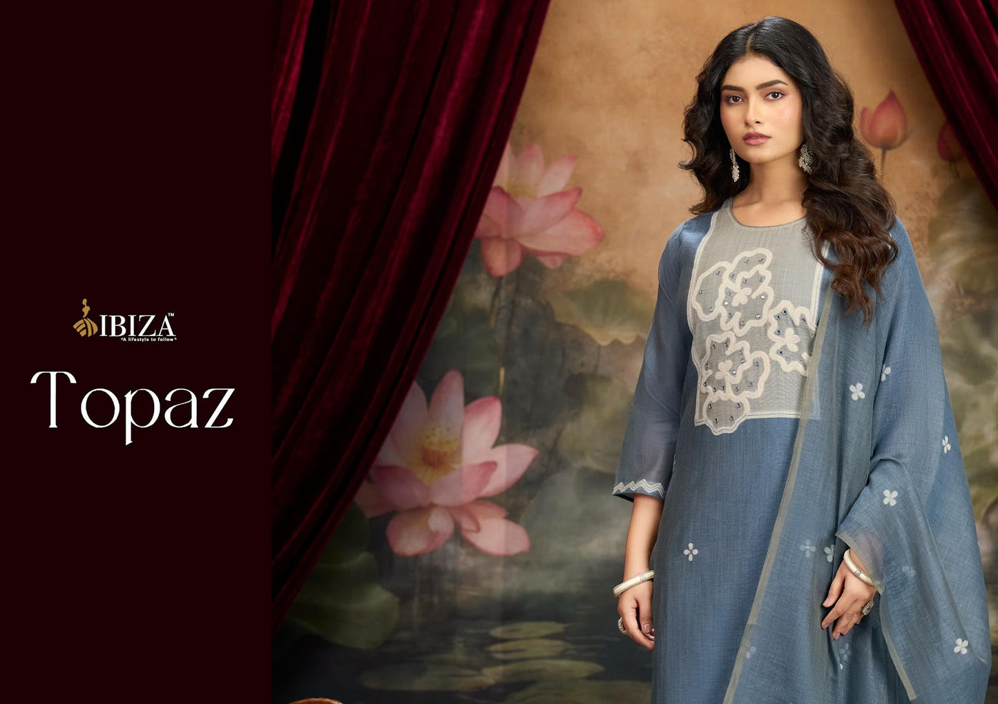 Topaz Ibiza Organic Pant Style Suits Wholesaler India