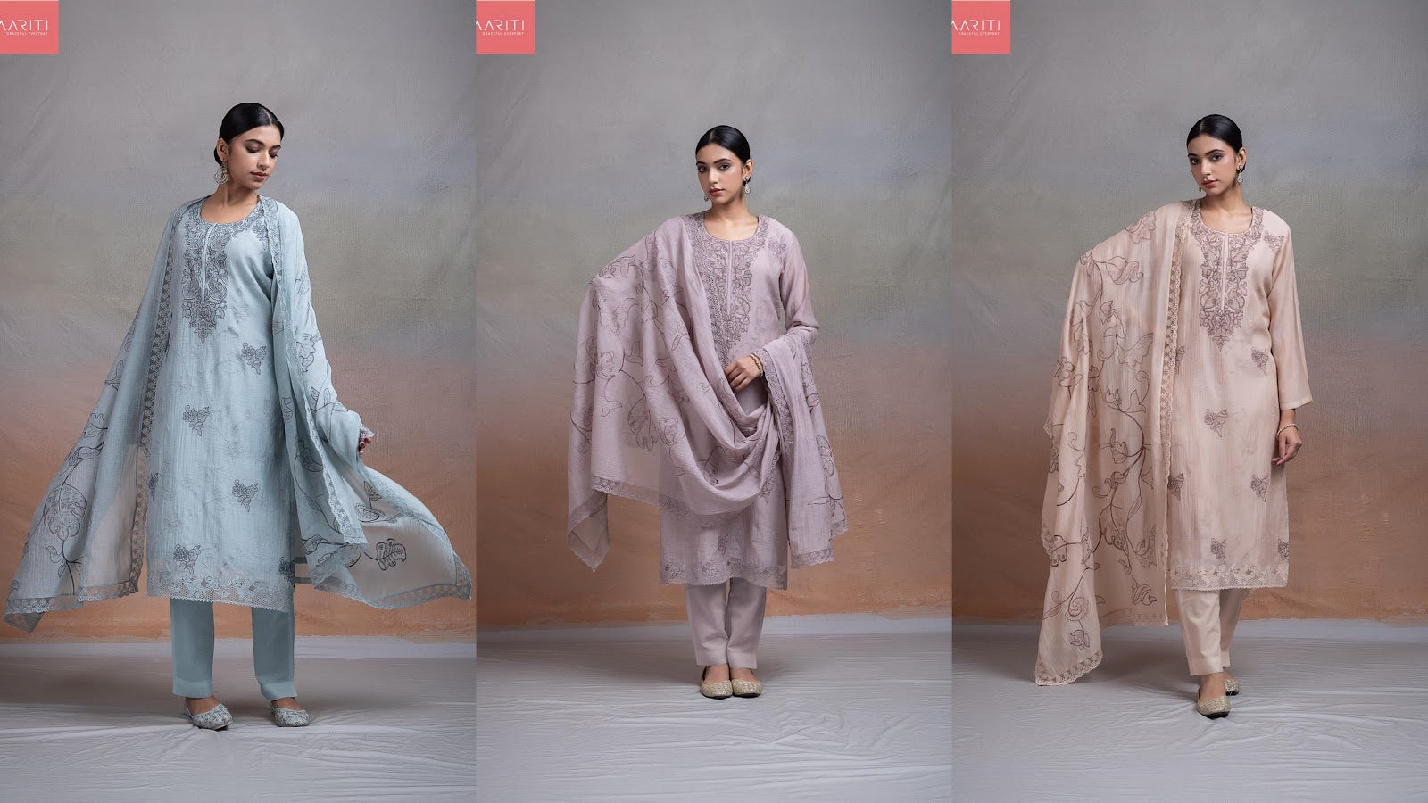 Topaz Naariti Banarasi Pant Style Suits Exporter Ahmedabad
