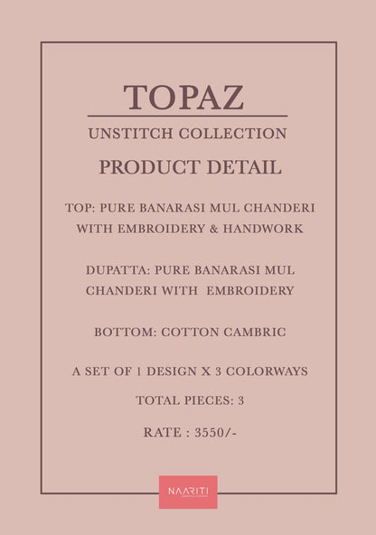 Topaz Naariti Banarasi Pant Style Suits Exporter Ahmedabad
