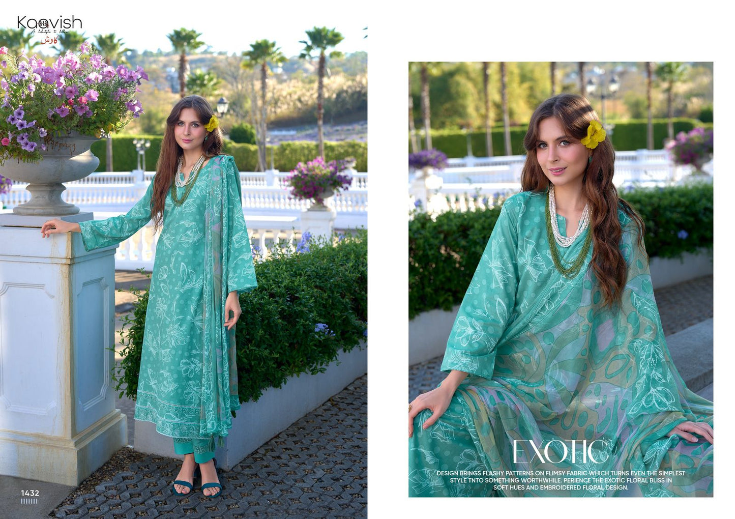 Topsy Kaavish Pure Lawn Pant Style Suits Wholesaler Ahmedabad